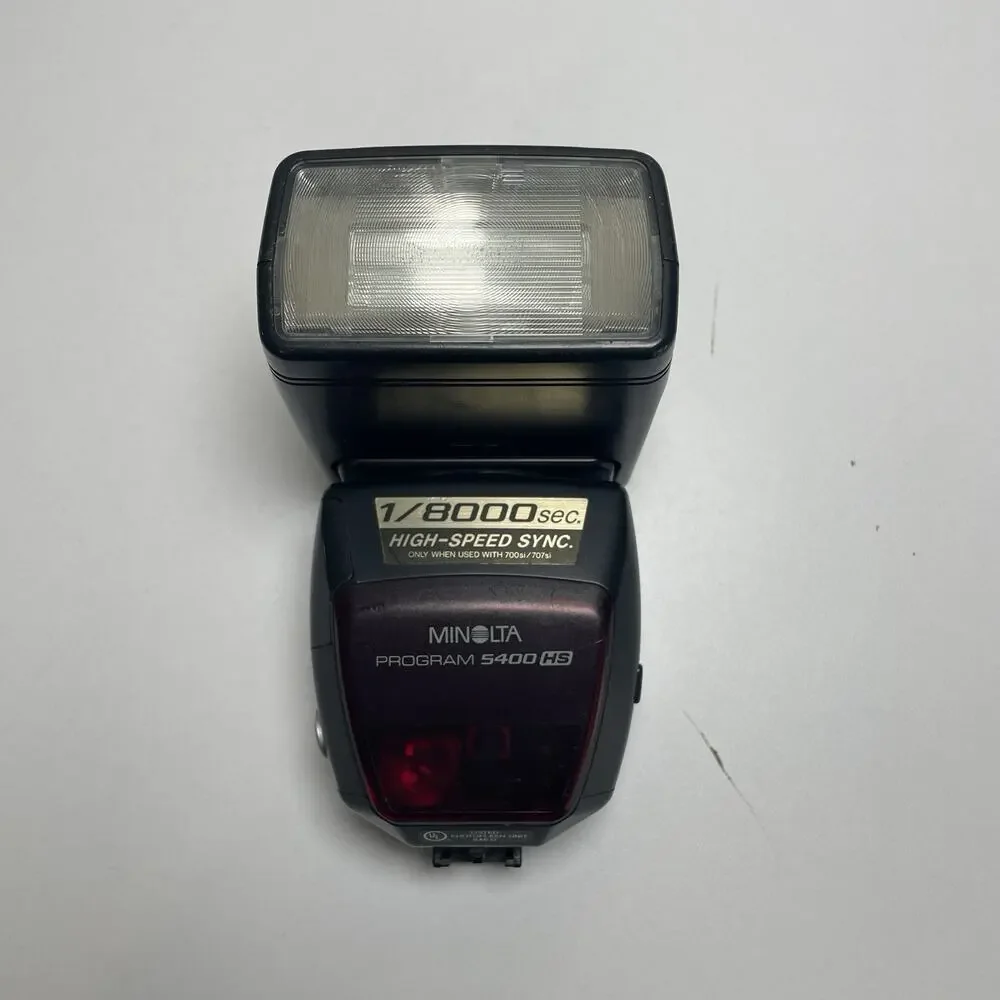 Minolta Program Flash 5400HS Shoe Mount Japan Untested